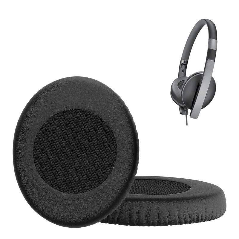 TV, Audio-Video si Foto - Portabile audio - Casti audio - Set 2 pernite casti Kwmobile pentru Sennheiser HD2.01, HD2.20S, HD2.30I, HD2.30G, confort sporit, Piele ecologica, negru - Infinity.ro