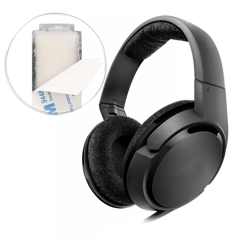 TV, Audio-Video si Foto - Portabile audio - Casti audio - Banda casti Kwmobile pentru Sennheiser HD418, HD419, HD428, HD429, HD448, HD449, confort sporit, Piele ecologica, negru - Infinity.ro