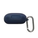 TV, Audio-Video si Foto - Portabile audio - Casti audio - Husa casti Kwmobile pentru Anker Soundcore Liberty 4 Pro, cu carabina, antizgarieturi, Silicon, albastru - Infinity.ro