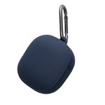 TV, Audio-Video si Foto - Portabile audio - Casti audio - Husa casti Kwmobile pentru Anker Soundcore Liberty 4 Pro, cu carabina, antizgarieturi, Silicon, albastru - Infinity.ro