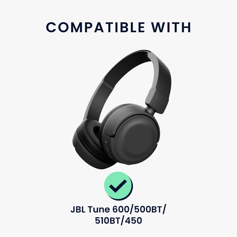TV, Audio-Video si Foto - Portabile audio - Casti audio - Husa casti Kwmobile pentru JBL Tune 600, Tune 500BT, Tune 510BT, Tune 450, antisoc, piele eco, multicolor - Infinity.ro
