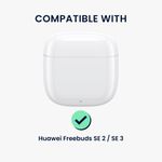 TV, Audio-Video si Foto - Portabile audio - Casti audio - Husa casti Kwmobile pentru Huawei FreeBuds SE 2, FreeBuds SE 3, stand, antisoc, Termoplastic, albastru, transparent - Infinity.ro