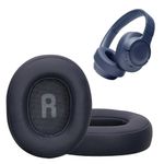 TV, Audio-Video si Foto - Portabile audio - Casti audio - Set 2 pernite casti Kwmobile pentru JBL Tune T760NC, Tune T750BTNC, Tune T710BT, Tune T700BT, Piele ecologica, albastru - Infinity.ro