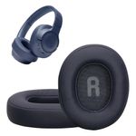 TV, Audio-Video si Foto - Portabile audio - Casti audio - Set 2 pernite casti Kwmobile pentru JBL Tune T760NC, Tune T750BTNC, Tune T710BT, Tune T700BT, Piele ecologica, albastru - Infinity.ro