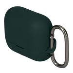 TV, Audio-Video si Foto - Portabile audio - Casti audio - Husa casti Kwmobile pentru EarFun Air Pro 4+, Air Pro 4 Plus, cu carabina, antizgarieturi, Silicon, verde - Infinity.ro