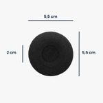 TV, Audio-Video si Foto - Portabile audio - Casti audio - Set 2 pernite casti Kwmobile pentru Logitech Biz 2300 USB Duo, Biz 2300 QD, Biz 2300 USB MS, confort, Spuma, negru - Infinity.ro