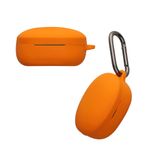 TV, Audio-Video si Foto - Portabile audio - Casti audio - Husa casti Kwmobile pentru Anker Soundcore Life P2 Mini, cu carabina, antizgarieturi, Silicon, portocaliu - Infinity.ro