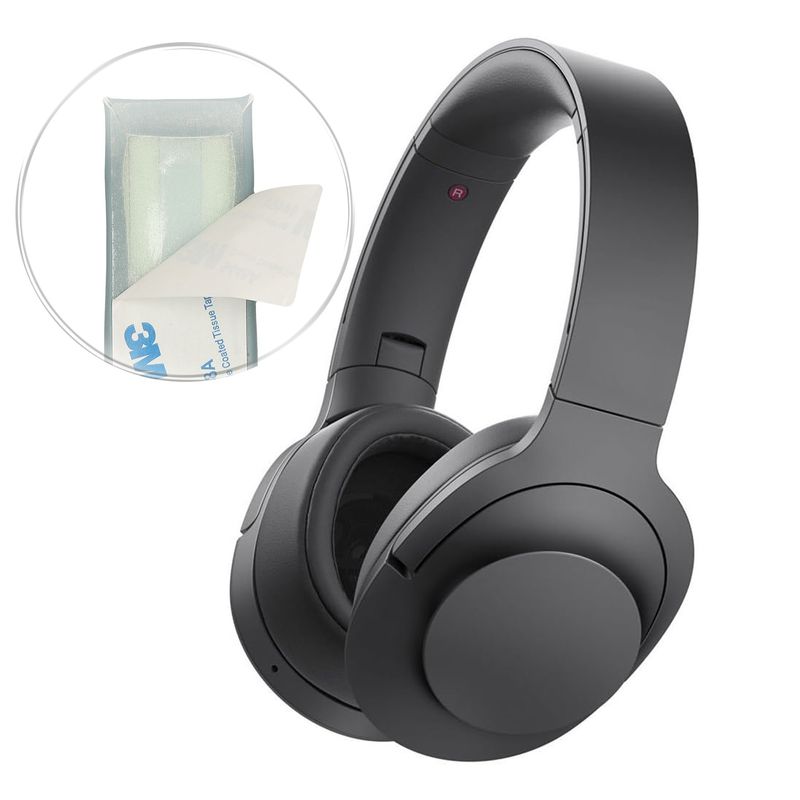 TV, Audio-Video si Foto - Portabile audio - Casti audio - Banda casti Kwmobile pentru Sony MDR-100ABN, WH-H900N, antizgarieturi, confort sporit, Piele ecologica, albastru - Infinity.ro