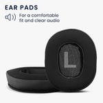 TV, Audio-Video si Foto - Portabile audio - Casti audio - Set 2 pernite casti Kwmobile pentru Logitech G Pro X, G Prox 2, G Pro X SE, confort sporit, Piele ecologica, negru - Infinity.ro