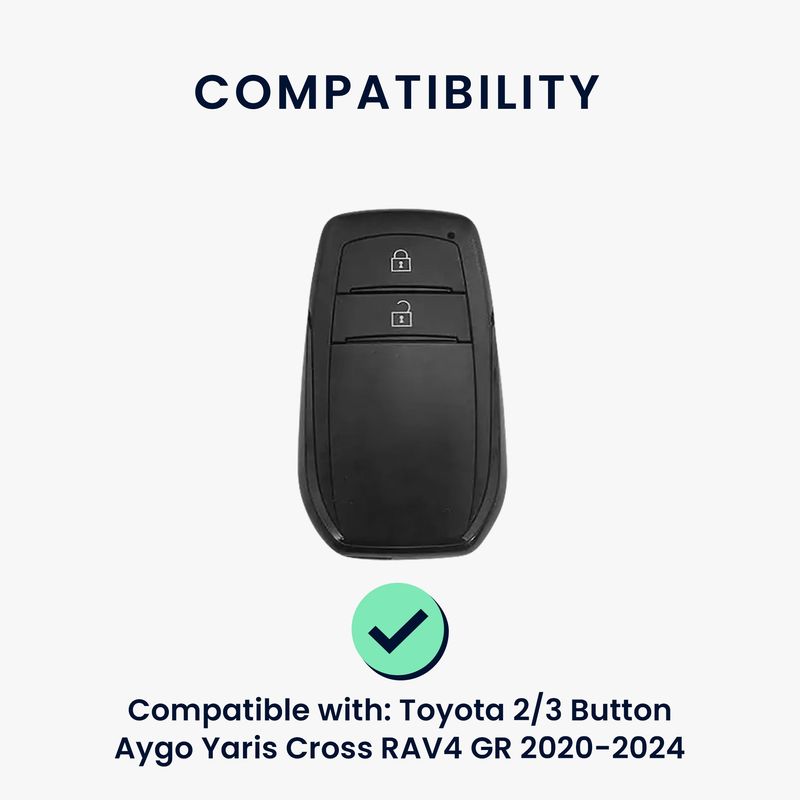 Auto si Moto - Electronice auto - Accesorii electronice auto - Husa cheie auto Kwmobile pentru Toyota 2, 3 butoane Aygo Yaris Cross RAV4 GR 2020-2024, anti-alunecare, TPU, mov - Infinity.ro