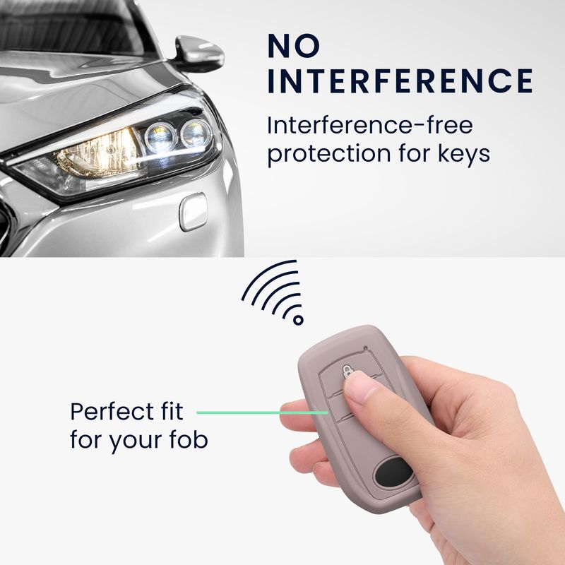 Auto si Moto - Electronice auto - Accesorii electronice auto - Husa cheie auto Kwmobile pentru Toyota 2, 3 butoane Aygo Yaris Cross RAV4 GR 2020-2024, anti-alunecare, TPU, mov - Infinity.ro