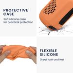 TV, Audio-Video si Foto - Portabile audio - Casti audio - Husa Kwmobile pentru Xiaomi Bluetooth Speaker Mini, anti-alunecare, antizgarieturi, Silicon, portocaliu - Infinity.ro