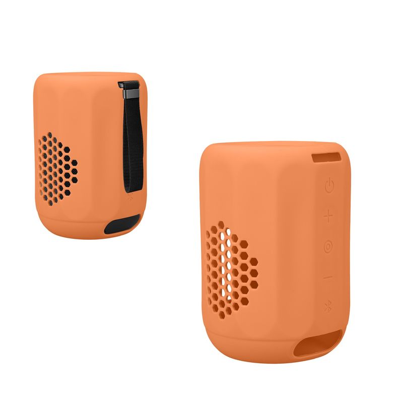 TV, Audio-Video si Foto - Portabile audio - Casti audio - Husa Kwmobile pentru Xiaomi Bluetooth Speaker Mini, anti-alunecare, antizgarieturi, Silicon, portocaliu - Infinity.ro