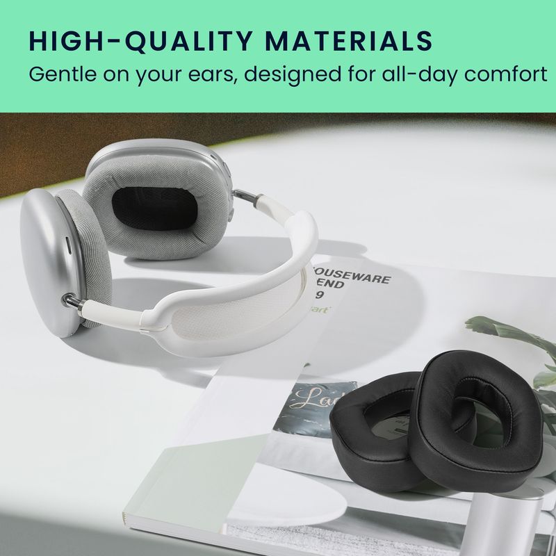 TV, Audio-Video si Foto - Portabile audio - Casti audio - Set 2 pernite casti Kwmobile pentru Turtle Beach TurtleBeach Stealth 700 Gen 2, confort sporit, Piele ecologica, negru - Infinity.ro