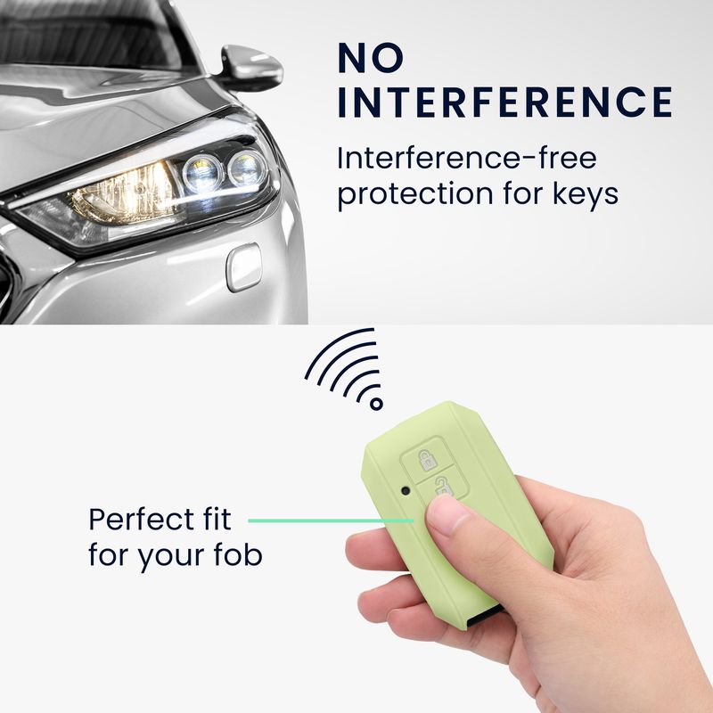 Auto si Moto - Electronice auto - Accesorii electronice auto - Husa cheie auto Kwmobile pentru Suzuki Swift Ignis Jimny XL7 Ertiga, anti-alunecare, TPU, verde - Infinity.ro