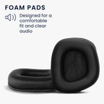 TV, Audio-Video si Foto - Portabile audio - Casti audio - Set 2 pernite casti Kwmobile pentru Corsair Void v2, Void Elite Surround, Void Pro, confort, Piele ecologica, negru - Infinity.ro