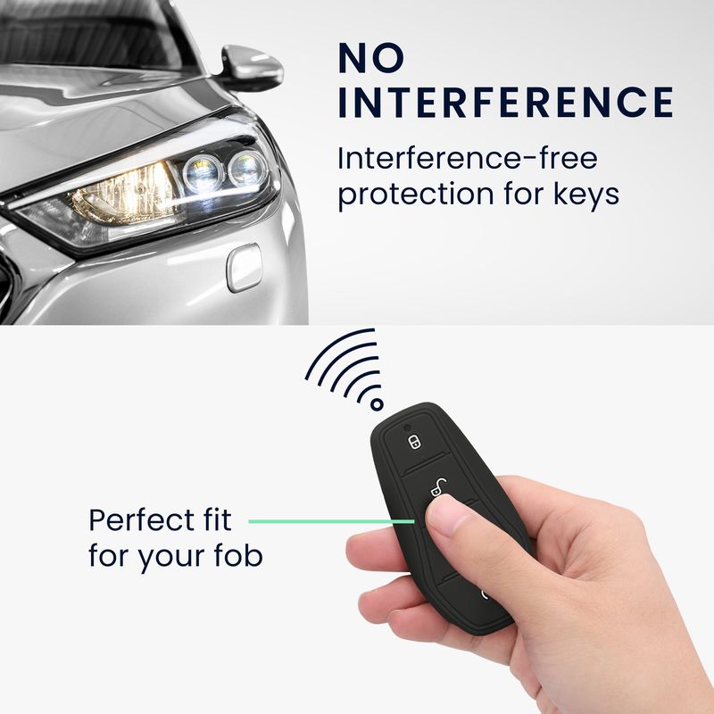 Auto si Moto - Electronice auto - Accesorii electronice auto - Husa cheie auto Kwmobile pentru BYD Atto 3, Atto 2, Sealion, Han, anti-alunecare, TPU, finisaj mat - Infinity.ro