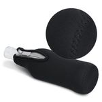 Casa si Gradina - Bucatarie si vesela - Cani si pahare - Sticle - Set 2 huse termoizolante pentru sticle Kwmobile, fermoar, neopren, alb si negru - Infinity.ro