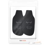 Casa si Gradina - Bucatarie si vesela - Cani si pahare - Sticle - Set 2 huse termoizolante pentru sticle Kwmobile, fermoar, neopren, alb si negru - Infinity.ro