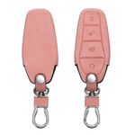 Auto si Moto - Electronice auto - Accesorii electronice auto - Husa cheie auto Kwmobile pentru BYD Atto 3, Atto 2, Sealion, Han, anti-alunecare, piele ecologica, roz - Infinity.ro