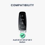 Auto si Moto - Electronice auto - Accesorii electronice auto - Husa cheie auto Kwmobile pentru Audi A6, A7, A8, Q7, anti-alunecare, TPU, mov - Infinity.ro
