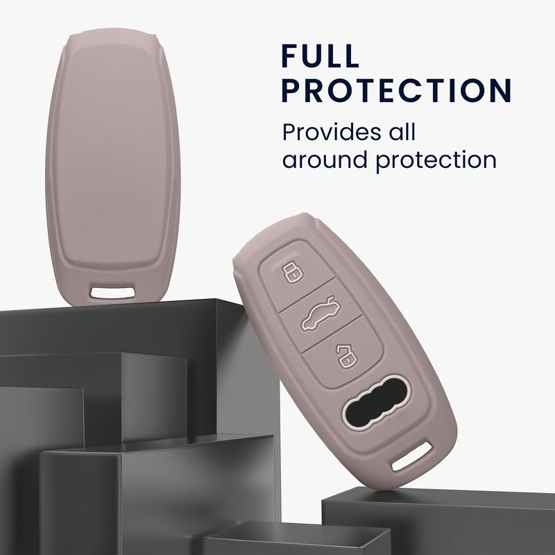 Auto si Moto - Electronice auto - Accesorii electronice auto - Husa cheie auto Kwmobile pentru Audi A6, A7, A8, Q7, anti-alunecare, TPU, mov - Infinity.ro