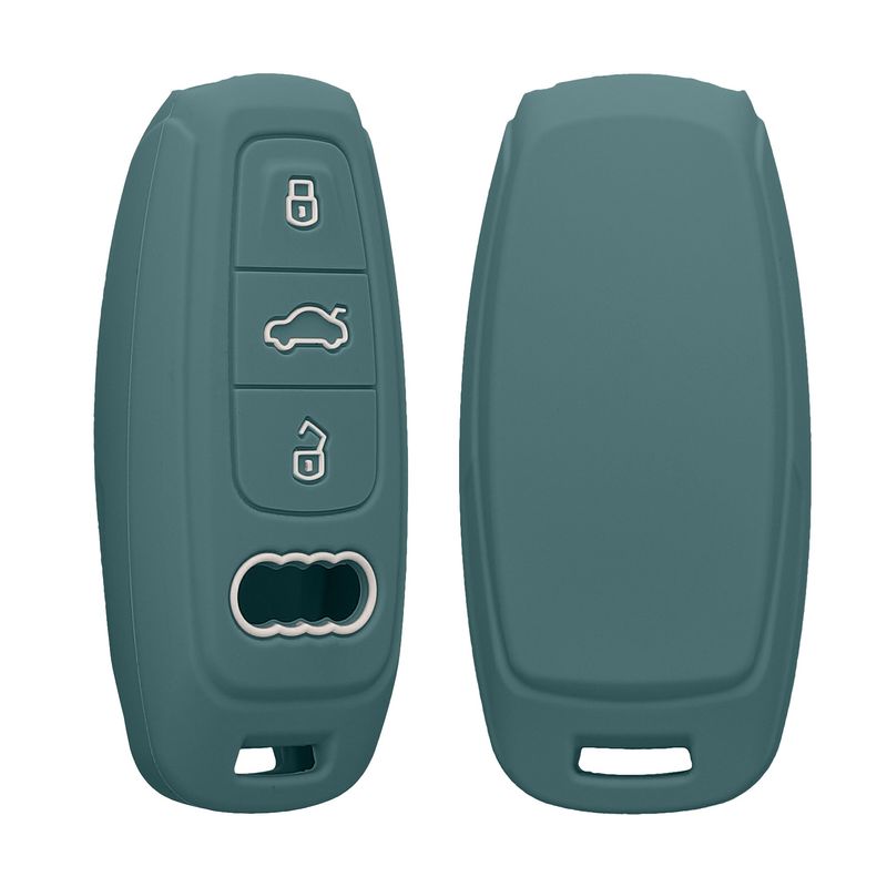 Auto si Moto - Electronice auto - Accesorii electronice auto - Husa cheie auto Kwmobile pentru Audi A6, A7, A8, Q7, anti-alunecare, TPU, albastru - Infinity.ro