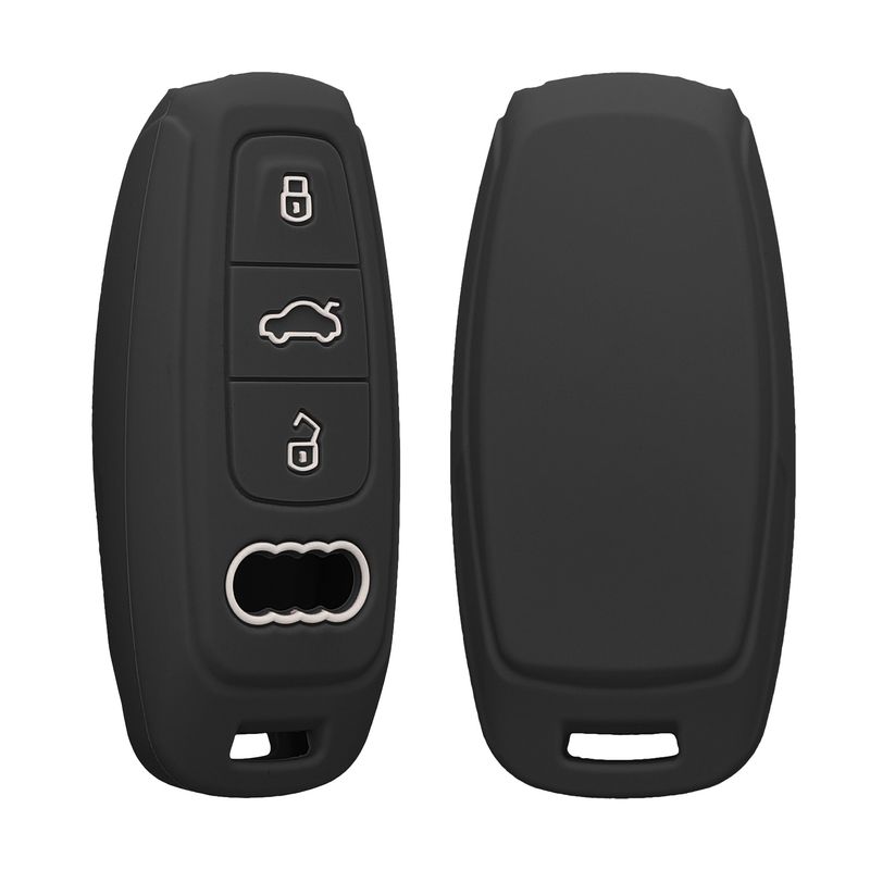 Auto si Moto - Electronice auto - Accesorii electronice auto - Husa cheie auto Kwmobile pentru Audi A6, A7, A8, Q7, anti-alunecare, TPU, finisaj mat - Infinity.ro