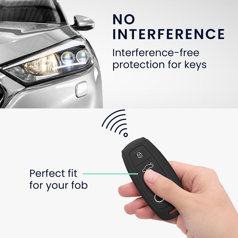 Auto si Moto - Electronice auto - Accesorii electronice auto - Husa cheie auto Kwmobile pentru Audi A6, A7, A8, Q7, anti-alunecare, TPU, finisaj mat - Infinity.ro