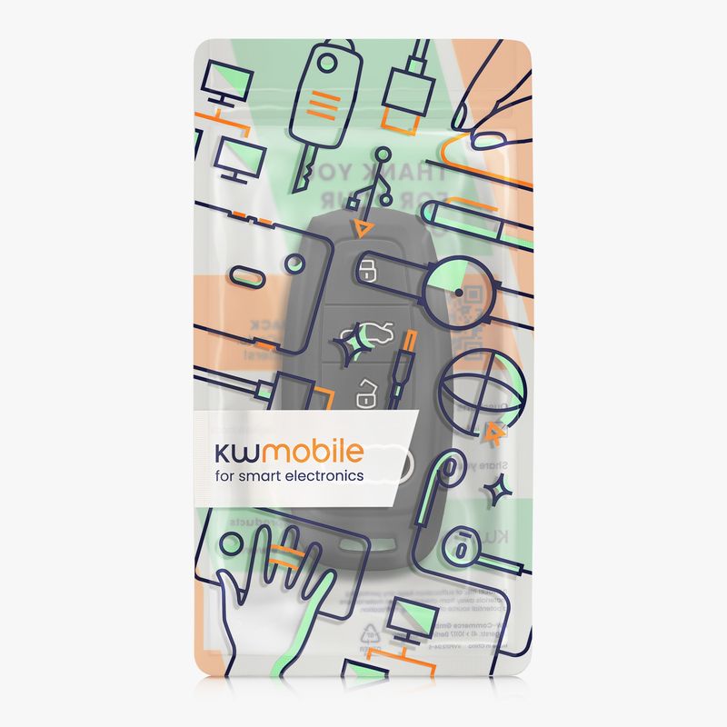 Auto si Moto - Electronice auto - Accesorii electronice auto - Husa cheie auto Kwmobile pentru Audi A6, A7, A8, Q7, anti-alunecare, TPU, finisaj mat - Infinity.ro