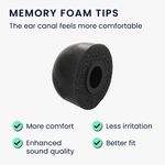 TV, Audio-Video si Foto - Portabile audio - Casti audio - Set 6 dopuri casti Kwmobile pentru Beats Fit Pro, confort sporit, Spuma cu memorie, negru - Infinity.ro