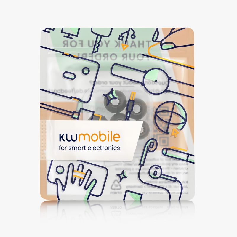 TV, Audio-Video si Foto - Portabile audio - Casti audio - Set 6 dopuri casti Kwmobile pentru Beats Fit Pro, confort sporit, Spuma cu memorie, negru - Infinity.ro