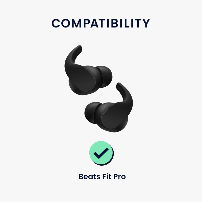 TV, Audio-Video si Foto - Portabile audio - Casti audio - Set 6 dopuri casti Kwmobile pentru Beats Fit Pro, confort sporit, Spuma cu memorie, negru - Infinity.ro
