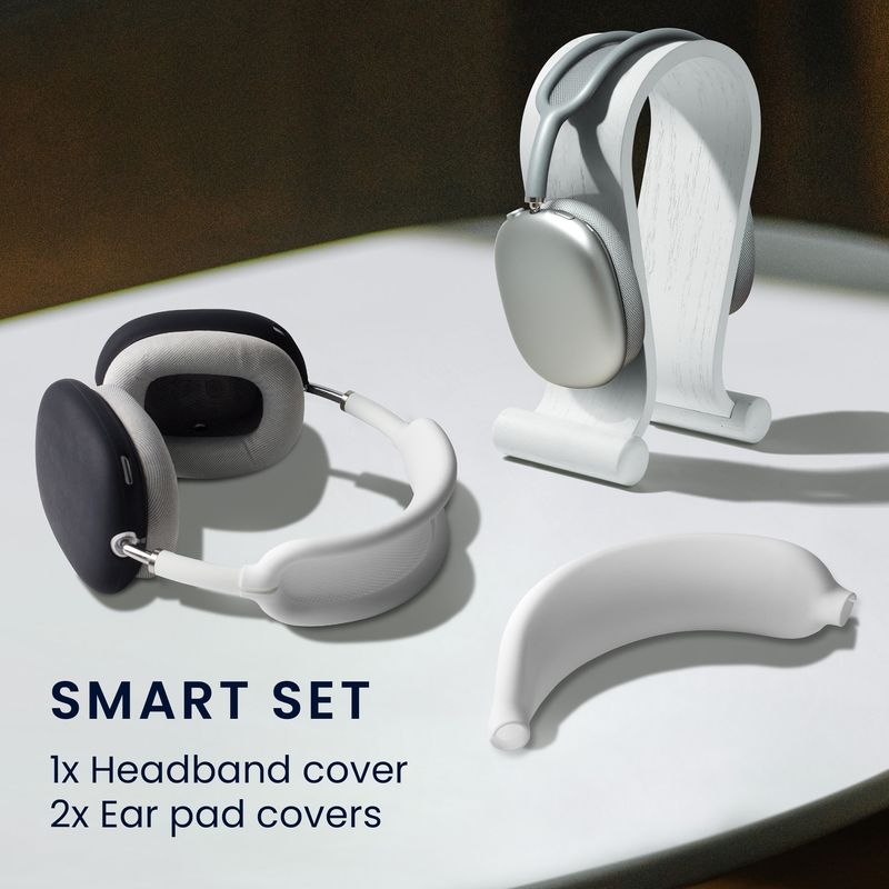 TV, Audio-Video si Foto - Portabile audio - Casti audio - Set 3 pernite casti Kwmobile pentru Sony WH-1000XM4, WH-1000XM3, protectie la zgarieturi, confort sporit, Silicon, bej - Infinity.ro