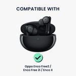 TV, Audio-Video si Foto - Portabile audio - Casti audio - Set 6 dopuri casti Kwmobile pentru OPPO Enco Free2, Enco Free 2i, Enco X, confort sporit, Silicon, negru - Infinity.ro