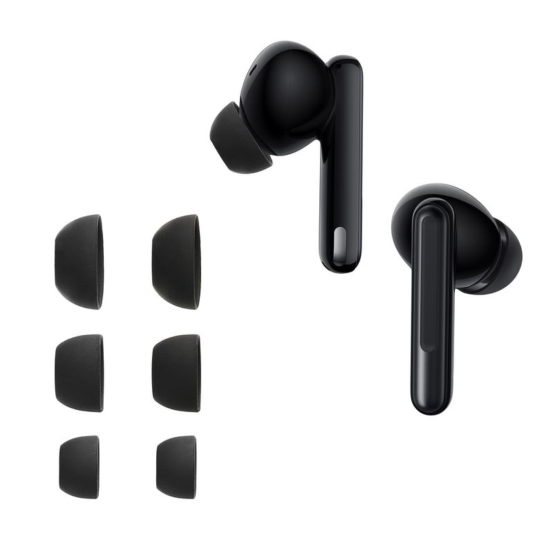 TV, Audio-Video si Foto - Portabile audio - Casti audio - Set 6 dopuri casti Kwmobile pentru OPPO Enco Free2, Enco Free 2i, Enco X, confort sporit, Silicon, negru - Infinity.ro