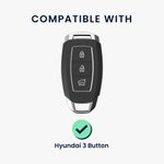 Auto si Moto - Electronice auto - Accesorii electronice auto - Husa cheie auto Kwmobile pentru Hyundai i30, Azera, ix35, Elantra, anti-alunecare, TPU, transparent - Infinity.ro