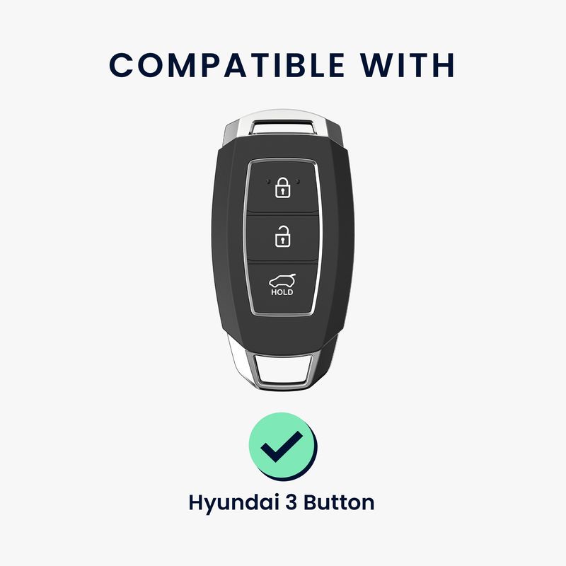 Auto si Moto - Electronice auto - Accesorii electronice auto - Husa cheie auto Kwmobile pentru Hyundai i30, Azera, ix35, Elantra, anti-alunecare, TPU, transparent - Infinity.ro