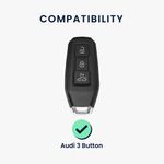 Auto si Moto - Electronice auto - Accesorii electronice auto - Husa cheie auto Kwmobile pentru Audi A5 S5 A6 S6 Q5 SQ5, anti-alunecare, TPU, verde - Infinity.ro
