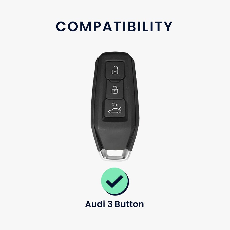 Auto si Moto - Electronice auto - Accesorii electronice auto - Husa cheie auto Kwmobile pentru Audi A5 S5 A6 S6 Q5 SQ5, anti-alunecare, TPU, verde - Infinity.ro