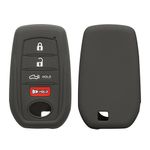 Auto si Moto - Electronice auto - Accesorii electronice auto - Husa cheie auto Kwmobile pentru Toyota Fortuner Land Cruiser Prius Prado RAV4, 5, 6, anti-alunecare, TPU, negru - Infinity.ro