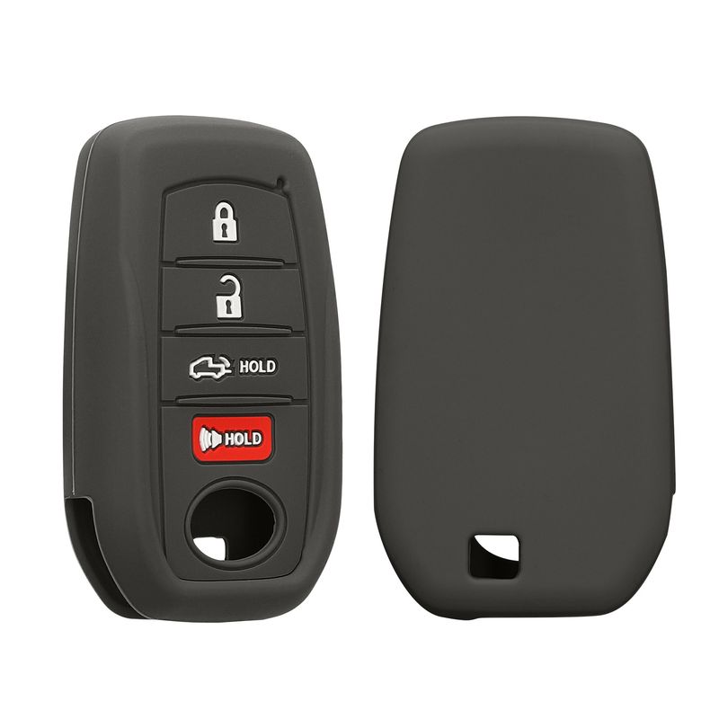 Auto si Moto - Electronice auto - Accesorii electronice auto - Husa cheie auto Kwmobile pentru Toyota Fortuner Land Cruiser Prius Prado RAV4, 5, 6, anti-alunecare, TPU, negru - Infinity.ro