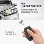 Auto si Moto - Electronice auto - Accesorii electronice auto - Husa cheie auto Kwmobile pentru Toyota Fortuner Land Cruiser Prius Prado RAV4, 5, 6, anti-alunecare, TPU, negru - Infinity.ro
