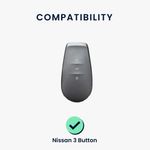 Auto si Moto - Electronice auto - Accesorii electronice auto - Husa cheie auto Kwmobile pentru Nissan 3-Tasten 2025 N7 N7Pro N7max Autoschlussel, anti-alunecare, TPU, mov - Infinity.ro