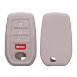 Auto si Moto - Electronice auto - Accesorii electronice auto - Husa cheie auto Kwmobile pentru Toyota Fortuner Land Cruiser Prius Prado RAV4, 5, 6, anti-alunecare, TPU, mov - Infinity.ro