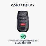 Auto si Moto - Electronice auto - Accesorii electronice auto - Husa cheie auto Kwmobile pentru Toyota Fortuner Land Cruiser Prius Prado RAV4, 5, 6, anti-alunecare, TPU, mov - Infinity.ro