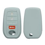 Auto si Moto - Electronice auto - Accesorii electronice auto - Husa cheie auto Kwmobile pentru Toyota Fortuner Land Cruiser Prius Prado RAV4, 5, 6, anti-alunecare, TPU, verde - Infinity.ro