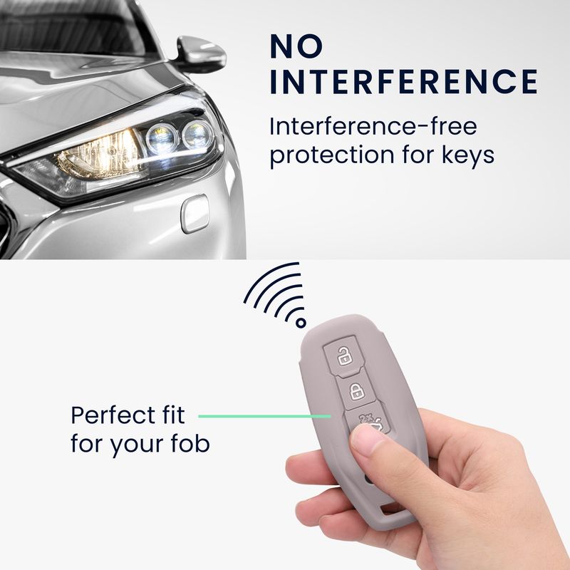 Auto si Moto - Electronice auto - Accesorii electronice auto - Husa cheie auto Kwmobile pentru Audi A5 S5 A6 S6 Q5 SQ5, anti-alunecare, TPU, mov - Infinity.ro