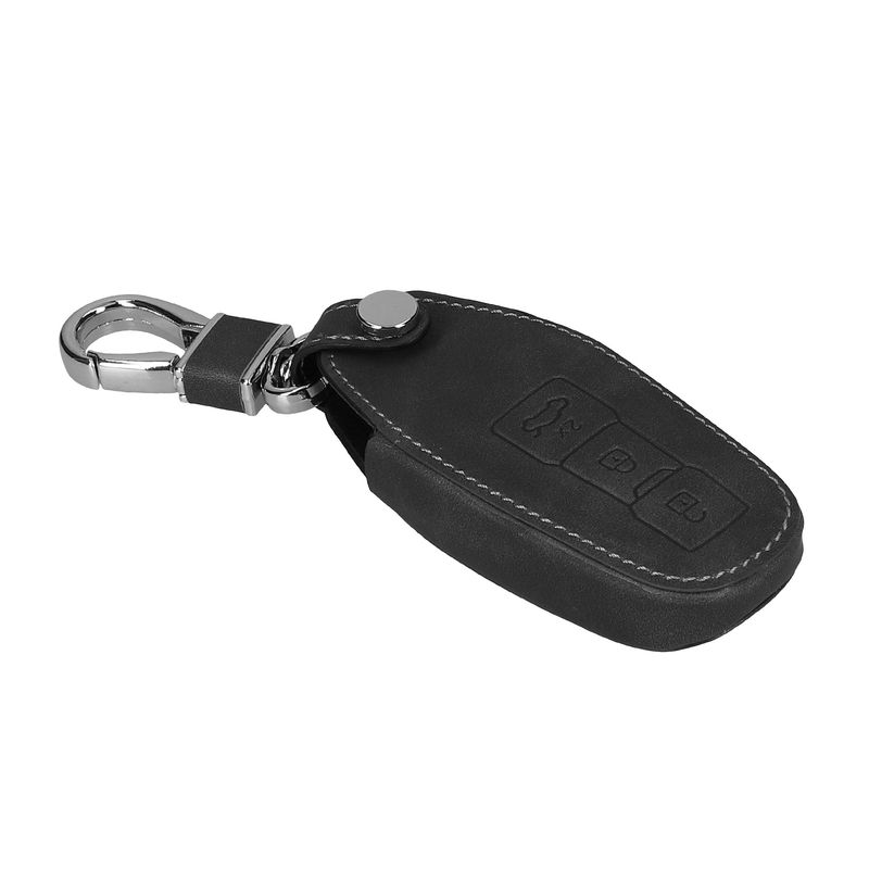 Auto si Moto - Electronice auto - Accesorii electronice auto - Husa cheie auto Kwmobile pentru Audi A5 S5 A6 S6 Q5 SQ5, anti-alunecare, piele ecologica, gri - Infinity.ro