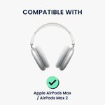 TV, Audio-Video si Foto - Portabile audio - Casti audio - Set 5 pernite casti Kwmobile pentru Apple AirPods Max, AirPods Max 2, protectie la socuri, Termoplastic, transparent - Infinity.ro